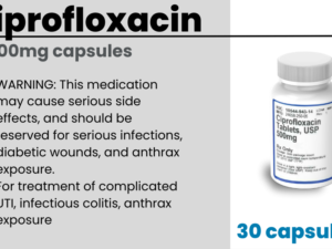 Ciprofloxacin 500mg, 30 capsules (ADD-ON)