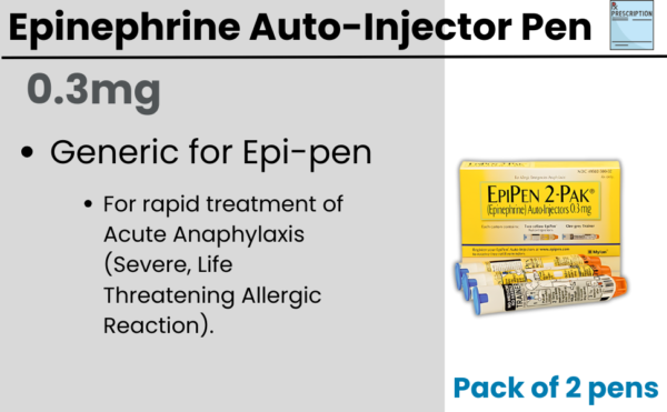 Epi-Pen (2 pack) (Add-on)